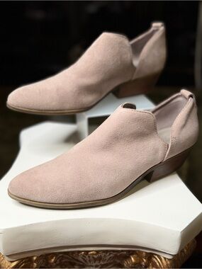 Joie Taure Suede Cutout Ankle Boots Women's Size 10 Beige